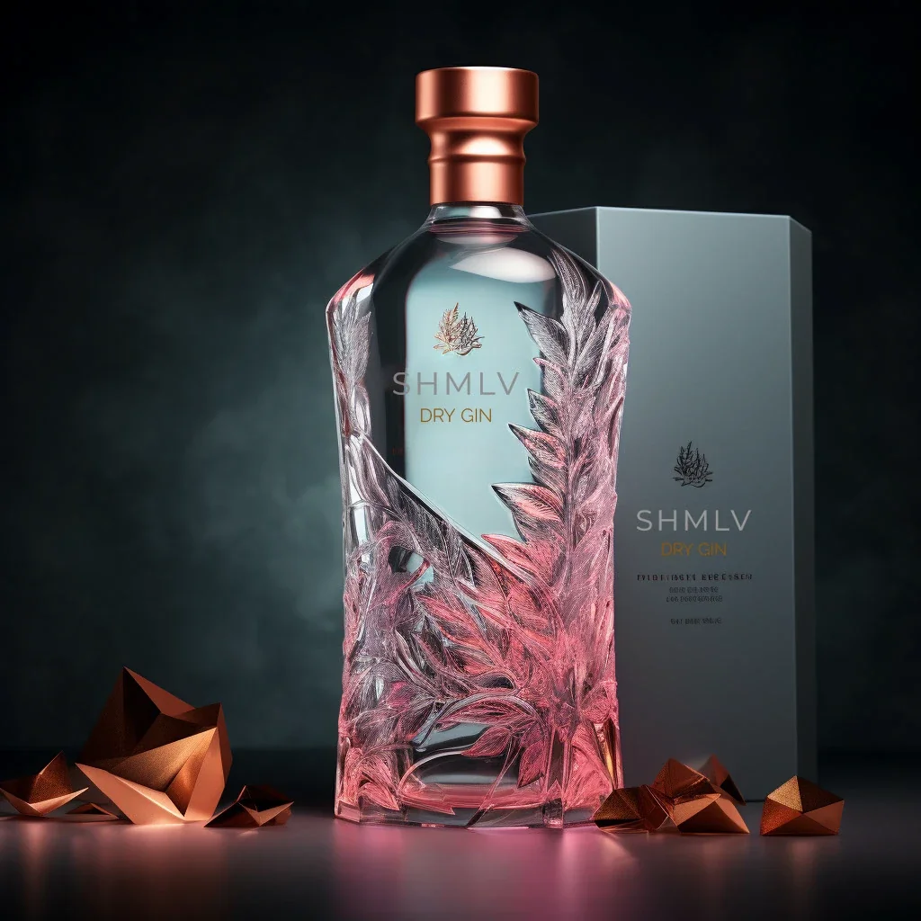 SHMLV / Gin — 酒瓶设计 · AI辅助包装设计