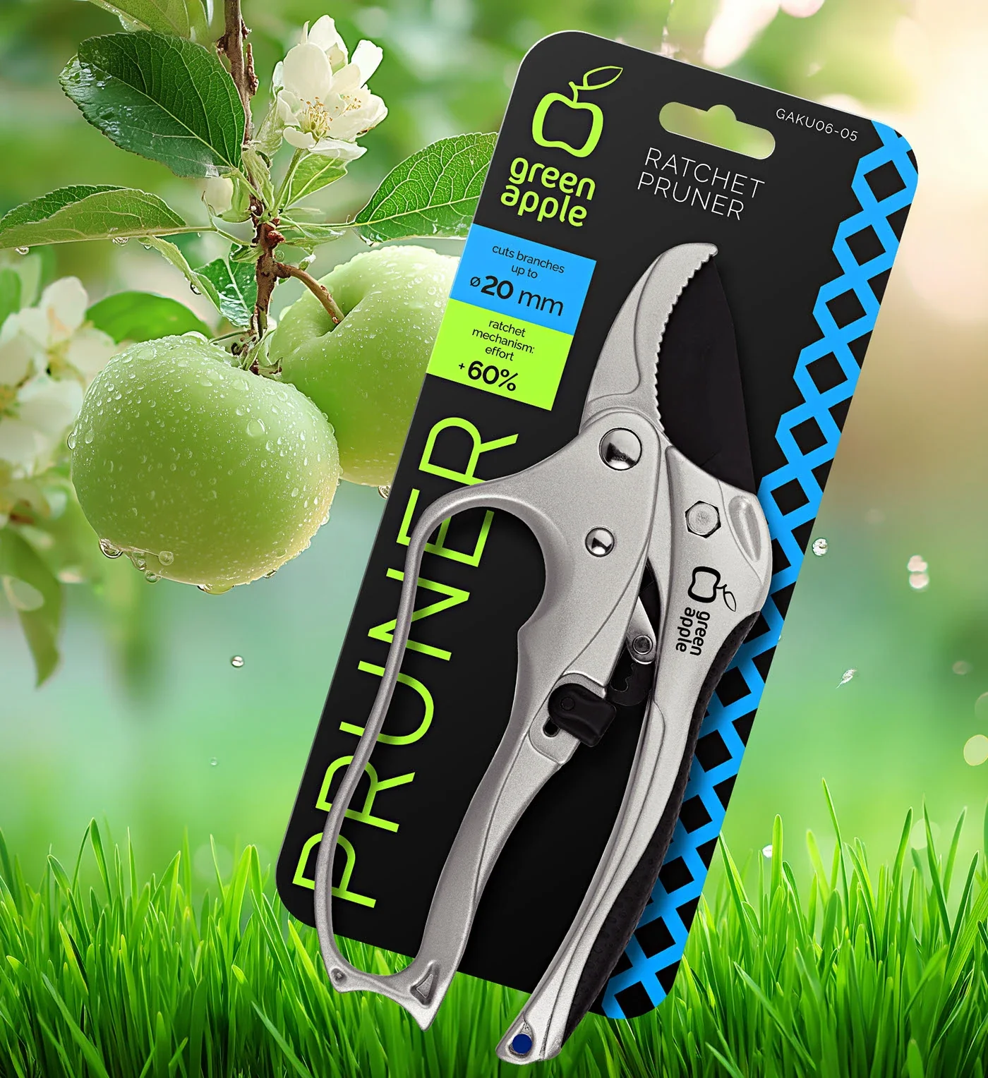 GREEN APPLE — Évolution de la marque · Packaging, vue 01