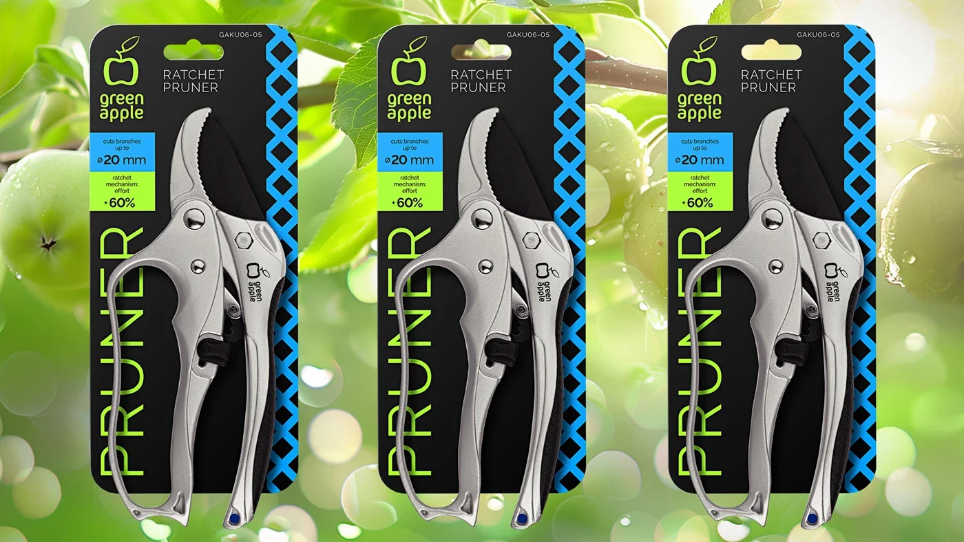 GREEN APPLE — Évolution de la marque · Packaging, vue 02