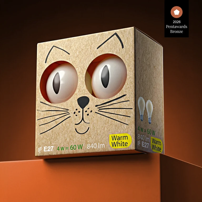 Cat’s Eye — Warmes Licht hat seine eigene Farbe: Kraftpapiertöne und orangefarbene Innenseiten