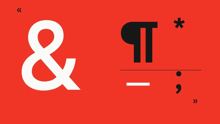 Typografische Zeichen der Schrift Onest auf Rot